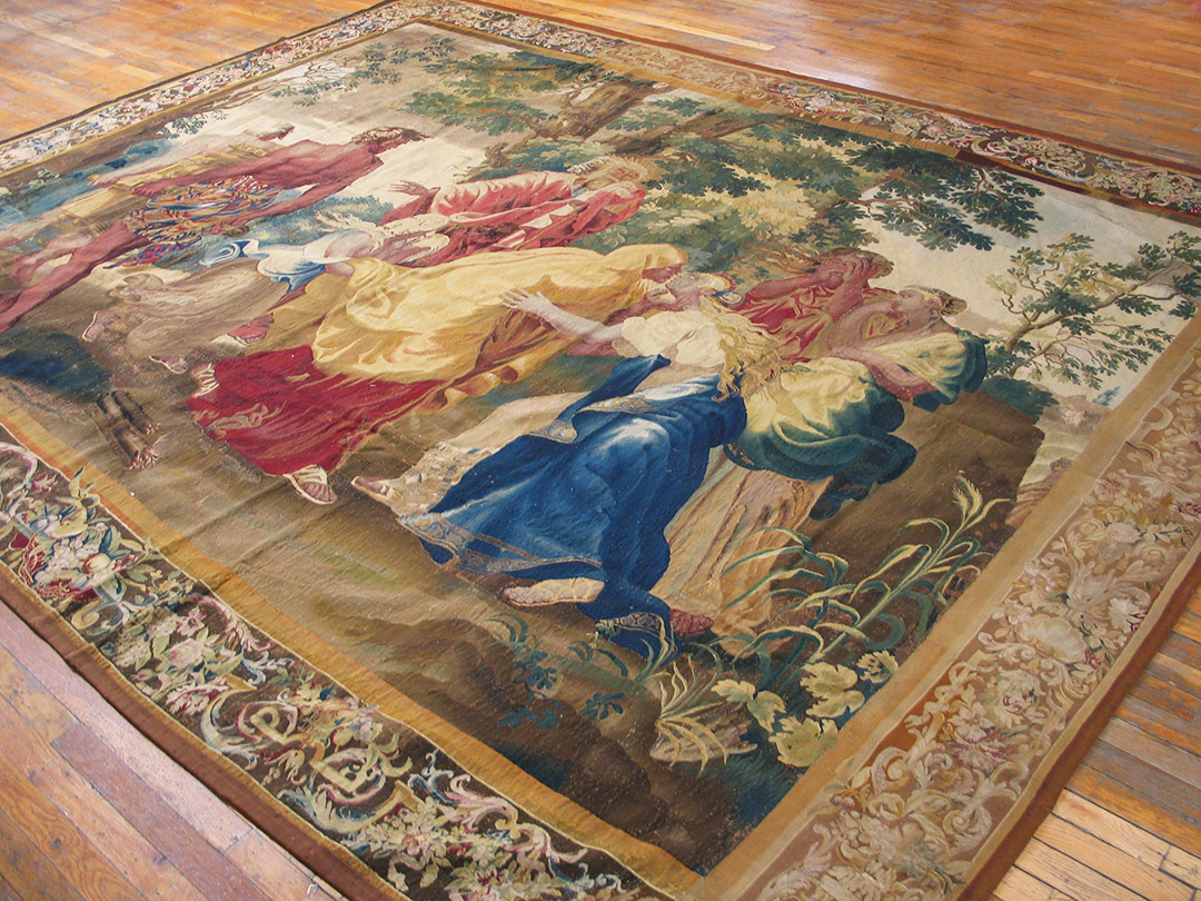 Antique Tapestry Rug - 18888  European 10' 0'' x 12' 8''  Other, Origin Flander, Circa: 1650