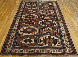 Antique Caucasian Rug - 19608 | Caucasian 4' 6'' x 7' 0'' | Other, Origin Caucasus - Kazak, Circa: 1890