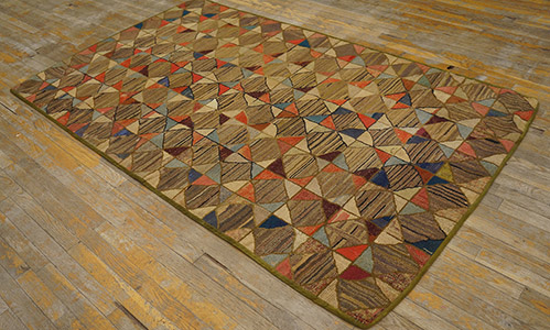 Antique American Hooked Rug Rug - 19777 | American  4' 7'' x 7' 5'' | Other, Origin USA, Circa: 1880