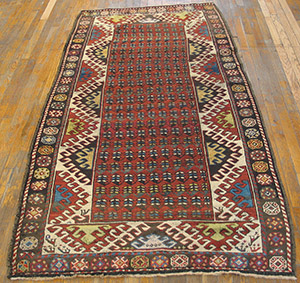 Antique Caucasian Rug - 19881 | Caucasian 3' 10'' x 7' 8'' | Other, Origin Caucasus - Kazak, Circa: 1900