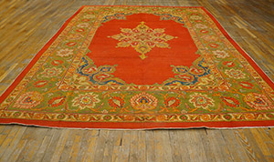 Antique Amritsar Rug - 19968 | Indian 9' 0'' x 12' 0'' | Red, Origin India, Circa: 1900