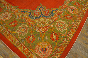 Antique Amritsar Rug - 19968 | Indian 9' 0'' x 12' 0'' | Red, Origin India, Circa: 1900