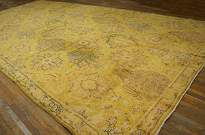 Antique Indian Rug - 20187 | Indian 11' 0'' x 22' 4'' | Yellow, Origin India, Circa: 1920