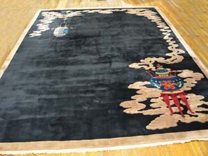 Antique Chinese - Art Deco Rug - 21200 | Chinese 10' 0'' x 13' 6'' | Black, Origin China, Circa: 1930