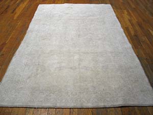 Antique Agra - Cotton Rug - 21358 | Indian 4' 6'' x 7' 4'' | Grey, Origin India, Circa: 1910