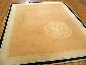 Antique Chinese - Art Deco Rug - 21461 | Chinese 7' 8'' x 9' 5'' | Sand, Origin China, Circa: 1930