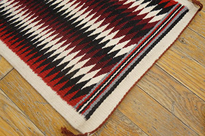 Antique Navajo Rug - 21484 | American  1' 3'' x 1' 4'' | Multi, Origin USA, Circa: 1930