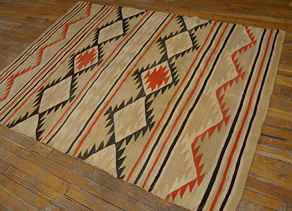 Antique Navajo Rug - 21600 | American  4' 2'' x 6' 0'' | Multi, Origin USA, Circa: 1930