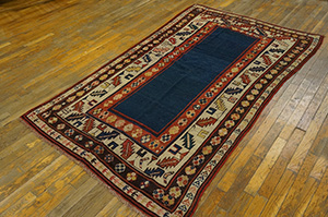 Antique Caucasian Rug - 21798 | Caucasian 4' 3'' x 6' 9'' | Red, Origin Caucasus, Circa: 1900