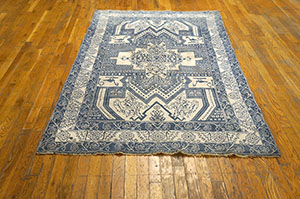 Antique Agra Rug - 22085 | Indian 4' 0'' x 6' 6'' | Ivory, Origin India, Circa: 1920