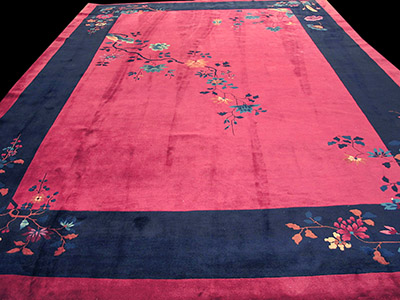 Antique Chinese - Art Deco Rug - 22615 | Chinese 10' 0'' x 14' 8'' | Orchid, Origin China, Circa: 1920