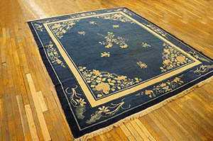 Antique Chinese - Peking Rug - 23008 | Chinese 8' 2'' x 9' 9'' | Blue, Origin China, Circa: 1910