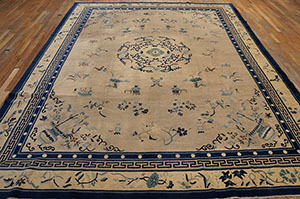 Antique Chinese - Peking Rug - 23203 | Chinese 9' 0'' x 11' 4'' | Ivory, Origin China, Circa: 1920