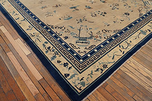 Antique Chinese - Peking Rug - 23203 | Chinese 9' 0'' x 11' 4'' | Ivory, Origin China, Circa: 1920