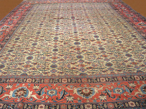 Antique Tabriz Rug - 40-233 | Persian Formal 12' 10'' x 17' 10'' | Ivory, Origin Persia, Circa: 1880