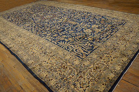 Antique Moud Rug - 40-2524 | Persian Formal 11' 0'' x 18' 6'' | Navy, Origin Persia, Circa: 1900