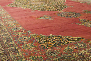 Antique Moud Rug - 40-2838 | Persian Formal 19' 0'' x 44' 0'' | Rose, Origin Persia, Circa: 1890