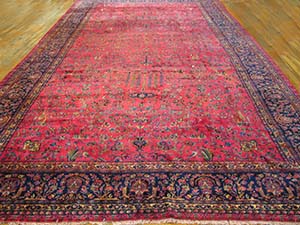 Antique Kashan Rug - 40-2855 | Persian Formal 10' 2'' x 19' 2'' | Pink, Origin Persia, Circa: 1920