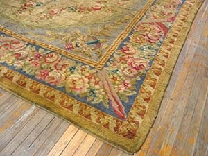 Antique Savonnerie Rug - 40-2992 | European 9' 9'' x 16' 0'' | Tan, Origin France, Circa: 1910