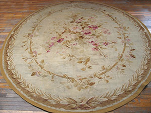 Antique Aubusson Rug - 5216 | European 8' 8'' x 11' 0'' | Ivory, Origin France, Circa: 1890