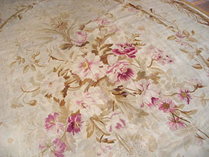 Antique Aubusson Rug - 5216 | European 8' 8'' x 11' 0'' | Ivory, Origin France, Circa: 1890