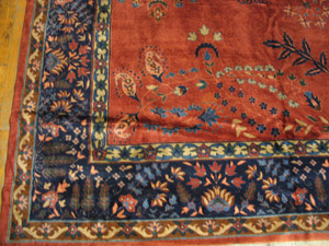 Antique Indian Rug - 40-2023 | Indian 13' 10'' x 20' 7'' | Red, Origin India, Circa: 1920