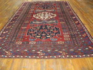 Antique Caucasian Rug - 40-1906 | Caucasian 8' 10'' x 14' 6'' | Red, Origin Caucasus, Circa: 1900