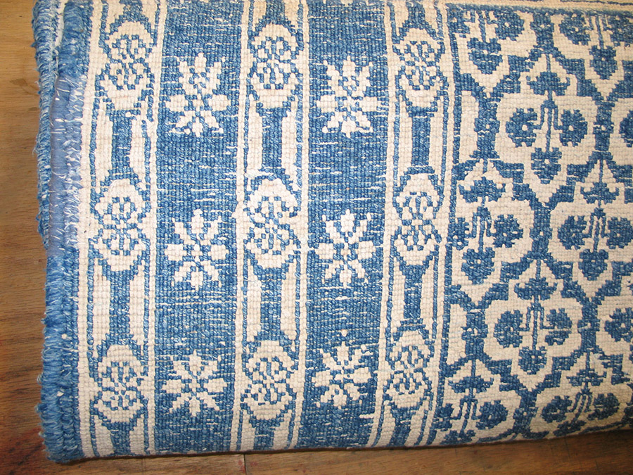 Antique Agra - Cotton Rug - 19497 | Indian 9' 0'' x 15' 8'' | Blue ...