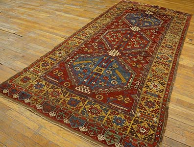 Antique Konya Rug - 20069 | Turkish Village 4' 7'' x 9' 3'' | Ivory, Origin Turkey, Circa: 1800