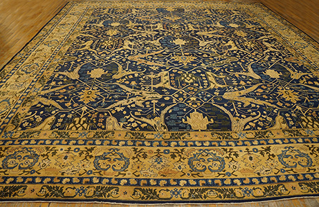 Antique Indian Rug - 20070 | Indian 15' 8'' x 17' 8'' | Navy, Origin India, Circa: 1920