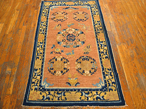 Antique Chinese - Ningxia Rug - 21642 | Chinese 3' 0'' x 5' 10'' | Gold, Origin China, Circa: 1850