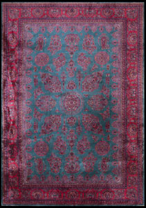 Antique Kashan - Manchester Rug - 40-2897 | Persian Formal 10' 0'' x 14' 0'' | Green, Origin Persia, Circa: 1910