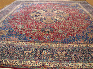 Antique Kirman Rug - 40-2941 | Persian Formal 17' 0'' x 19' 6'' | Red, Origin Persia, Circa: 1940